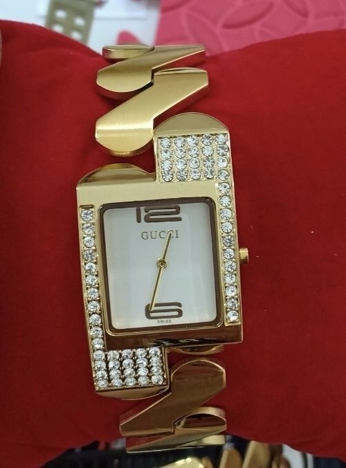 WATCH MULSHI PATTERN ZIG-ZAG WATCH GLD